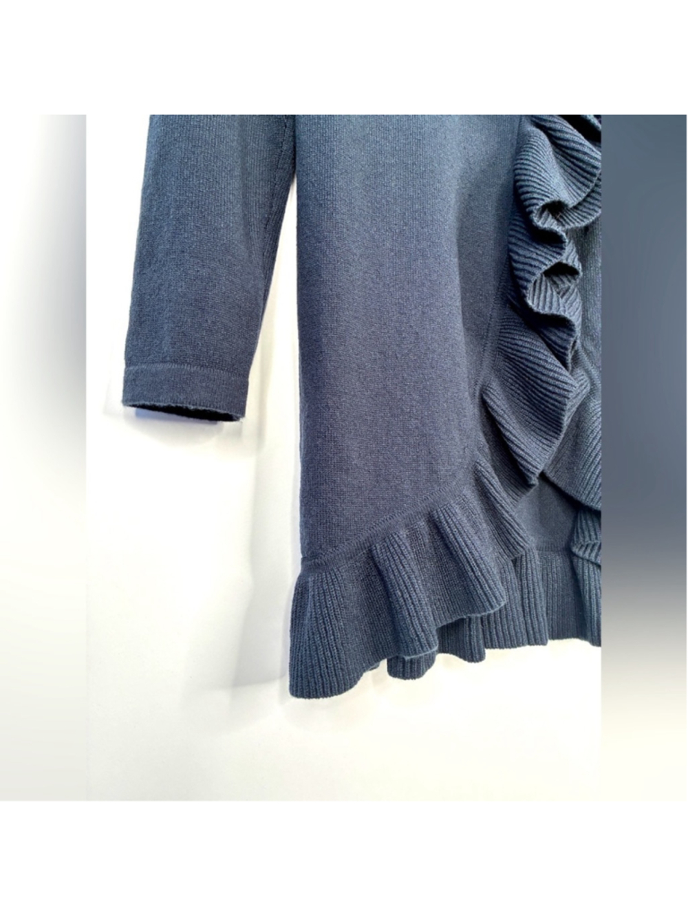 Lilly Pulitzer Navy waterfall 100% cashmere cardigan size s #0042 - Picture 11 of 15